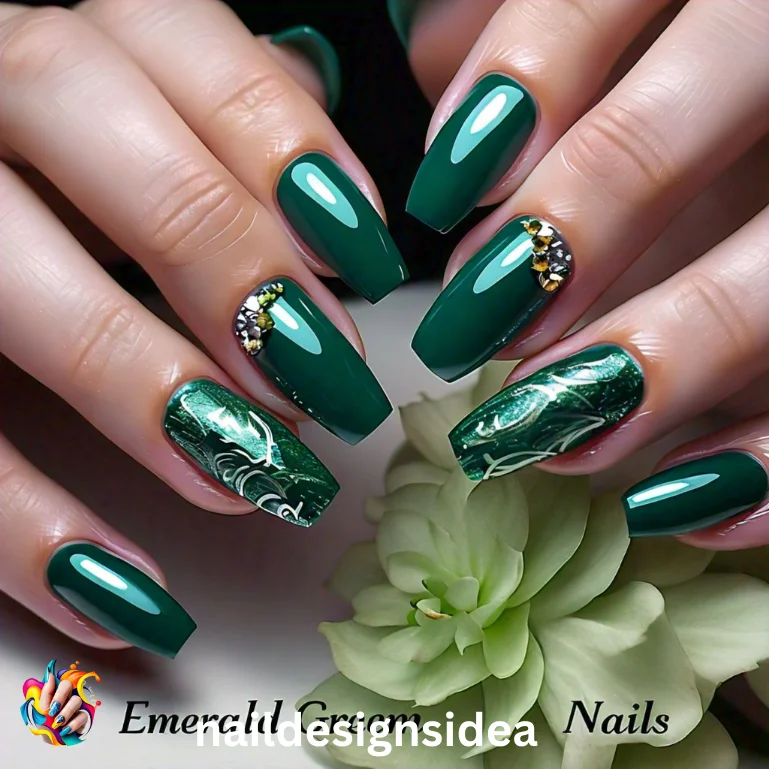 Green nails have become an exciting and stylish trend in the world of manicures.