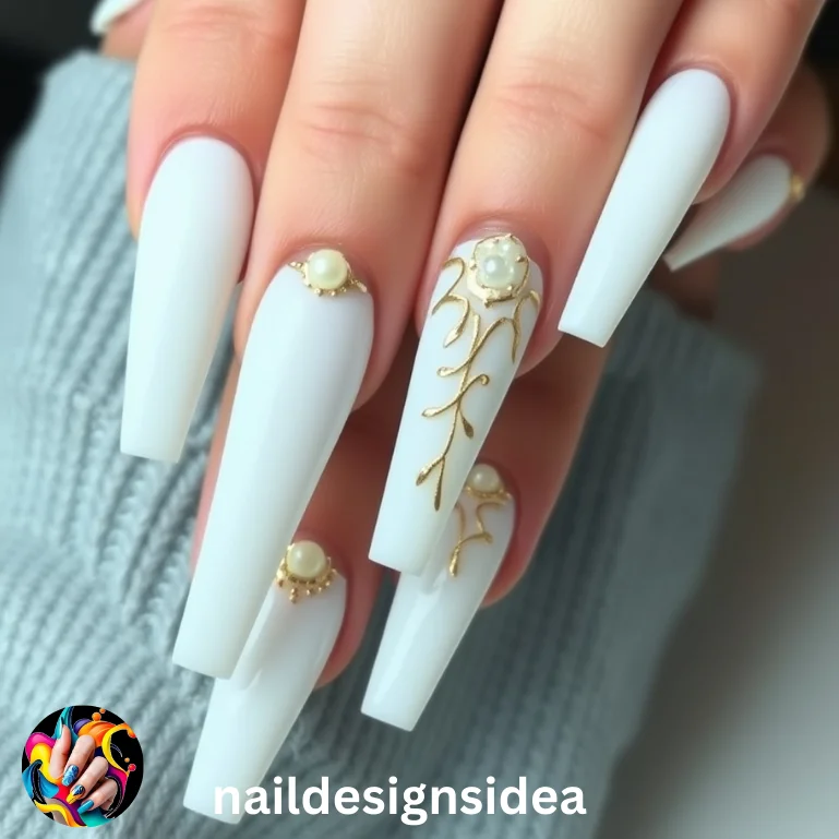 Cute long nails are perfect for those who want to add a touch of playfulness to their style