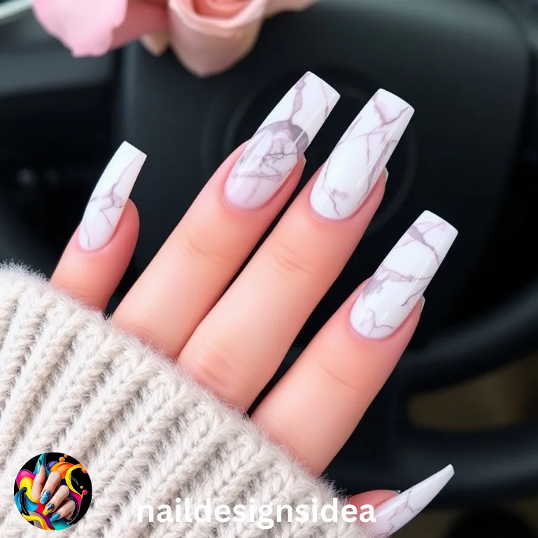 Cute long nails are perfect for those who want to add a touch of playfulness to their style