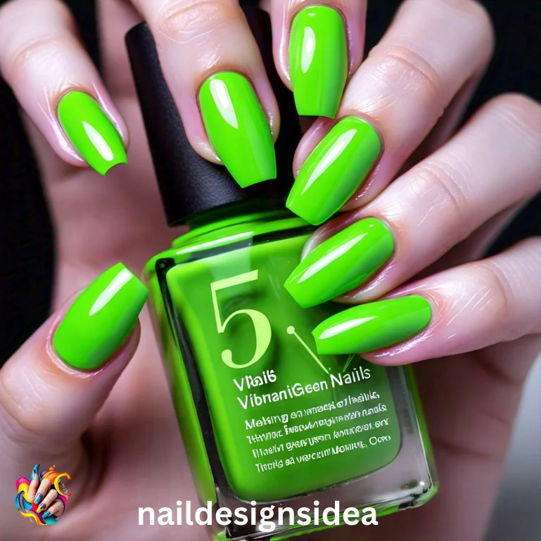 Green nails have become an exciting and stylish trend in the world of manicures.