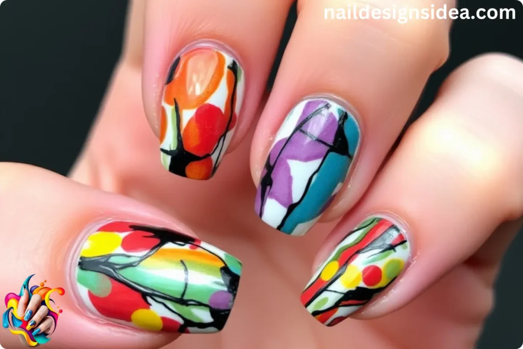 Abstract Nails Art