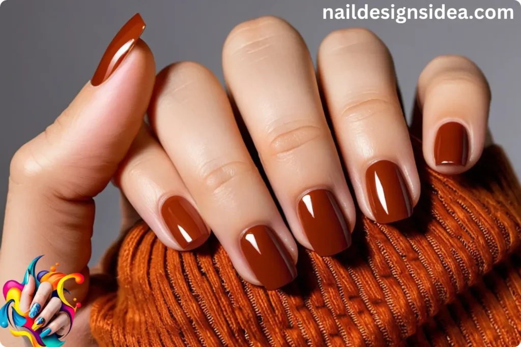 Burnt Sienna Nails