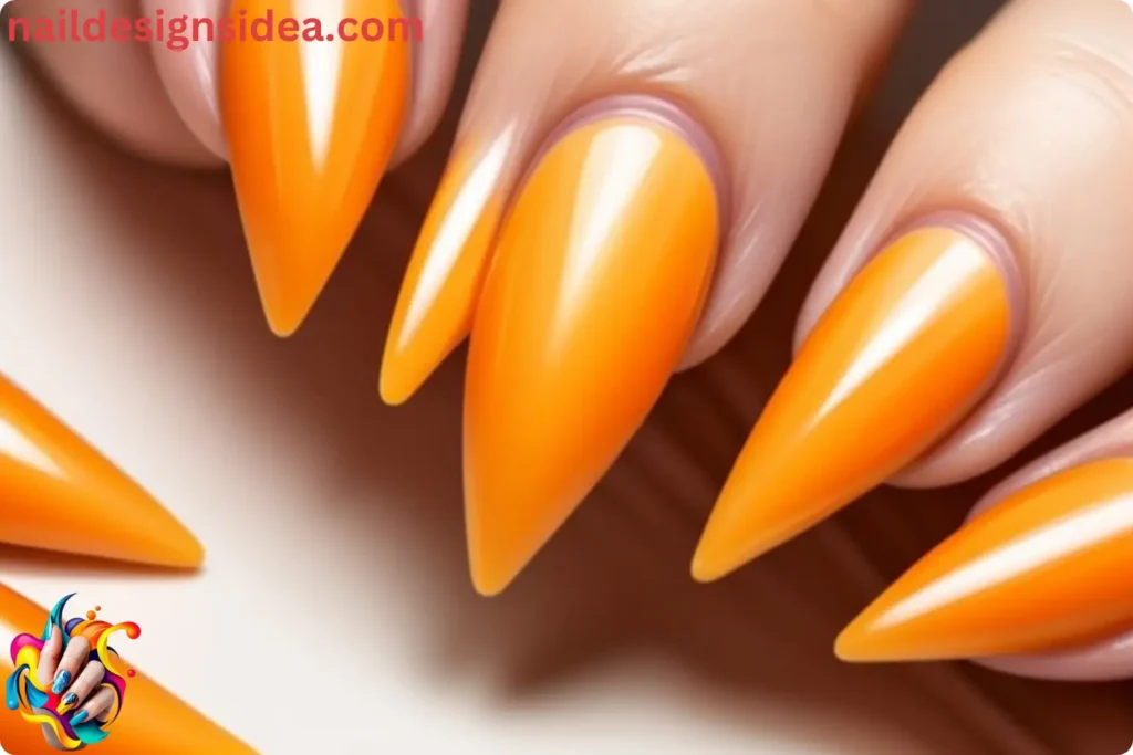 Candy Corn Gradient Nails