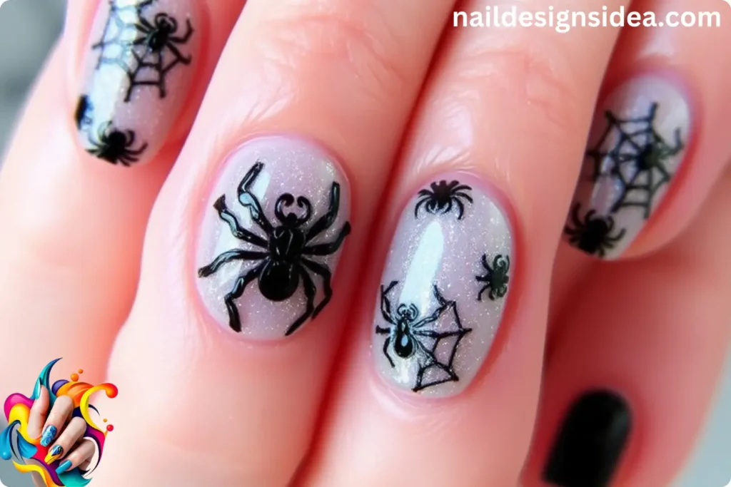 Creepy Crawly Spider Nails