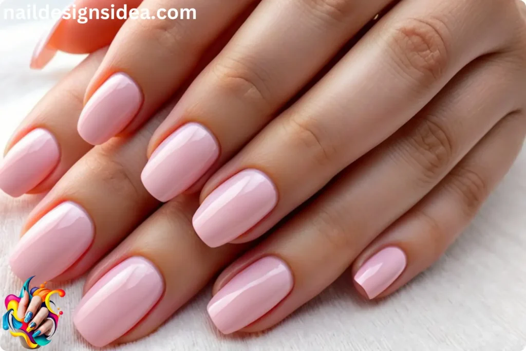 Delicate Pink Nails