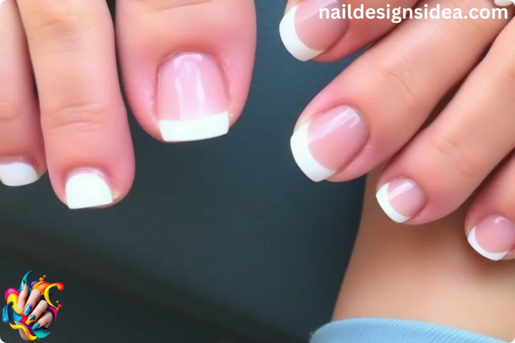 French Tip Toe Nails