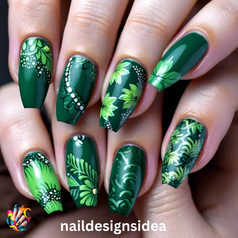 Green nails have become an exciting and stylish trend in the world of manicures.