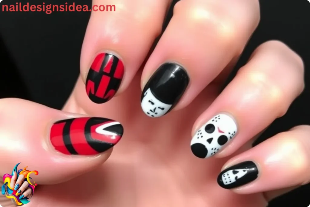 Horror Movie Icons Nails