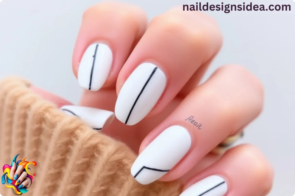 Minimalist Line Nails Art