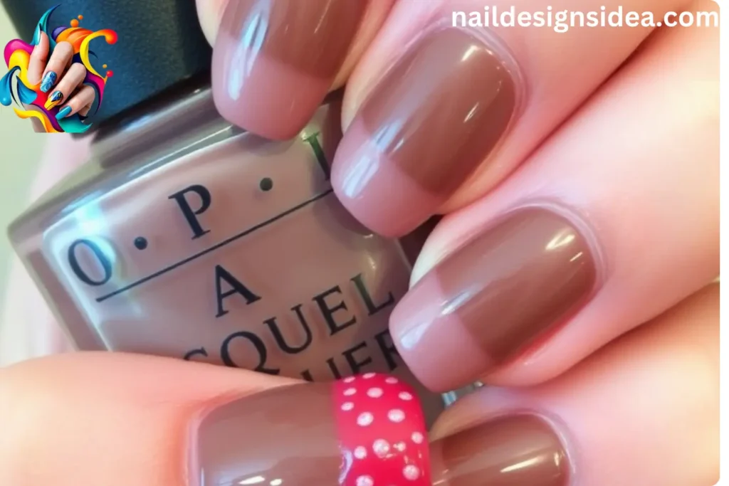 Ombre Cherry Mocha Nail Designs