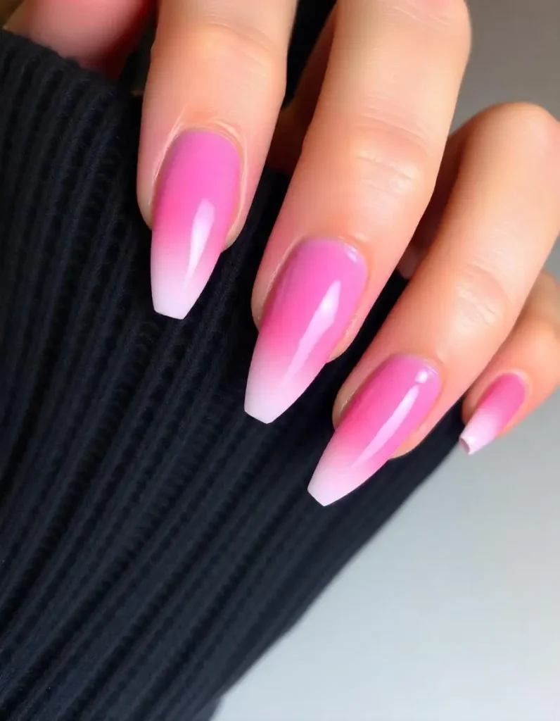 Ombre Pink Nails