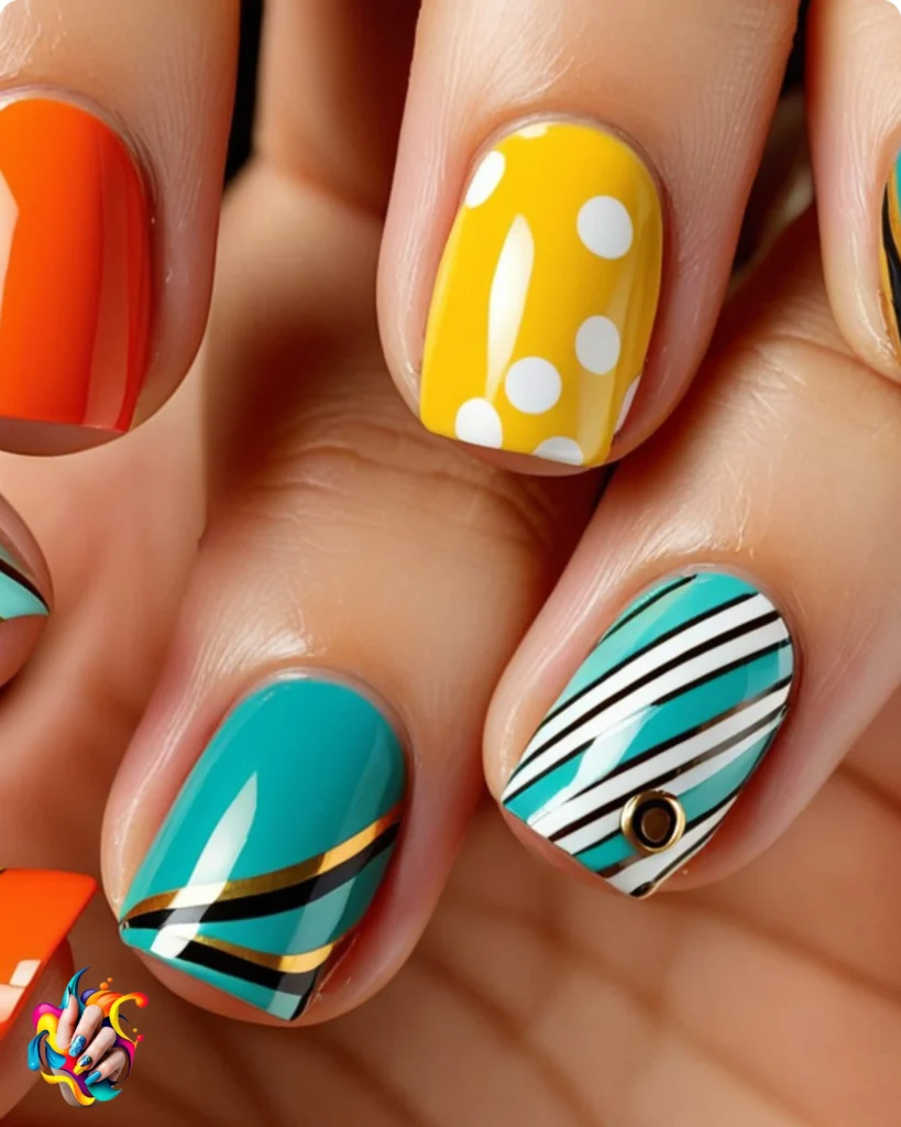 Retro-Inspired Nail Art