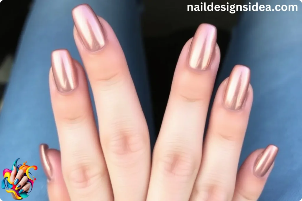 Rose Gold Ombre Moscow Nails 