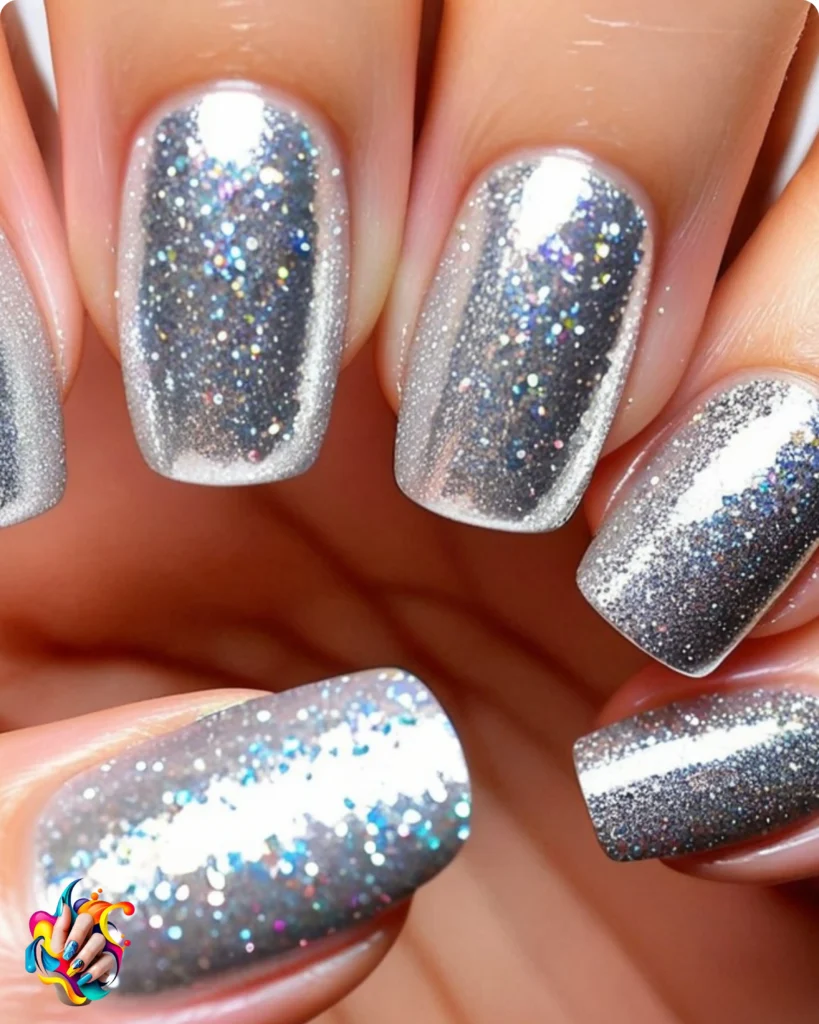 Sparkling Glitter Nails