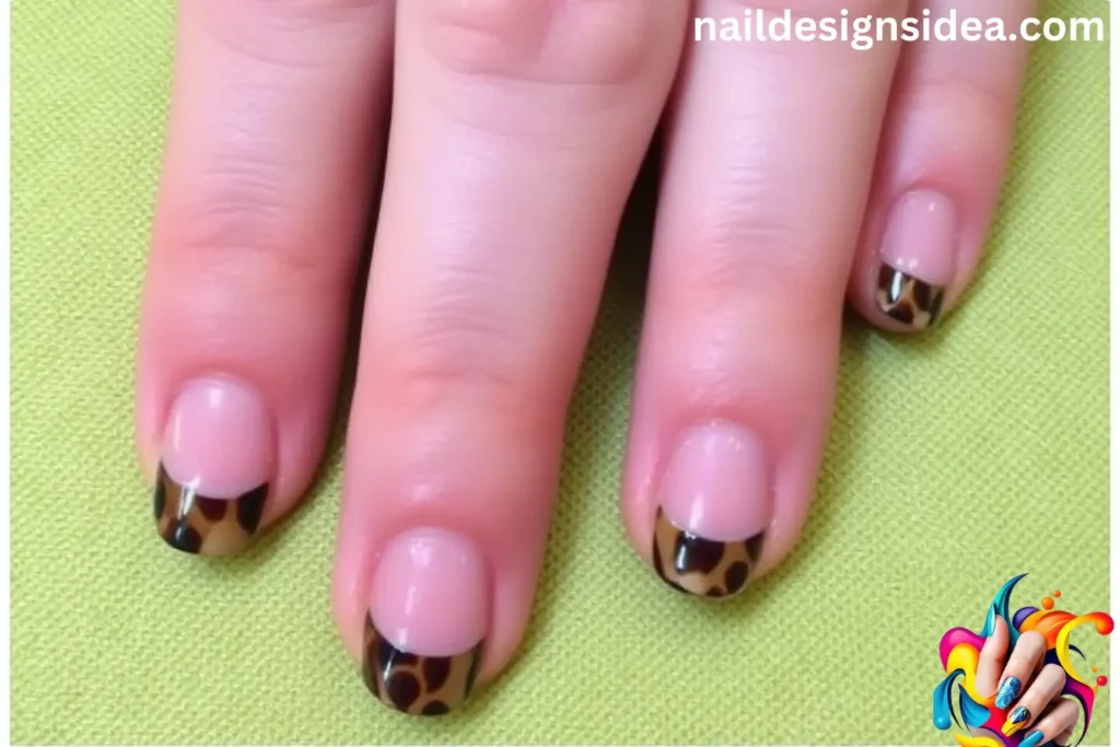 Tortoise Shell French Tip