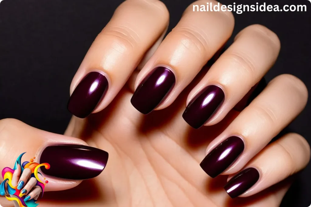 Vampy Burgundy Nails