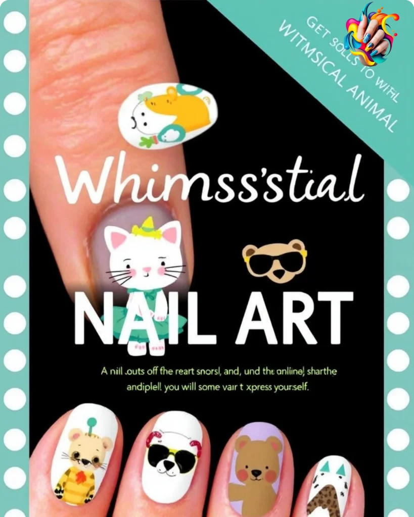 Whimsical Animal Nail Art