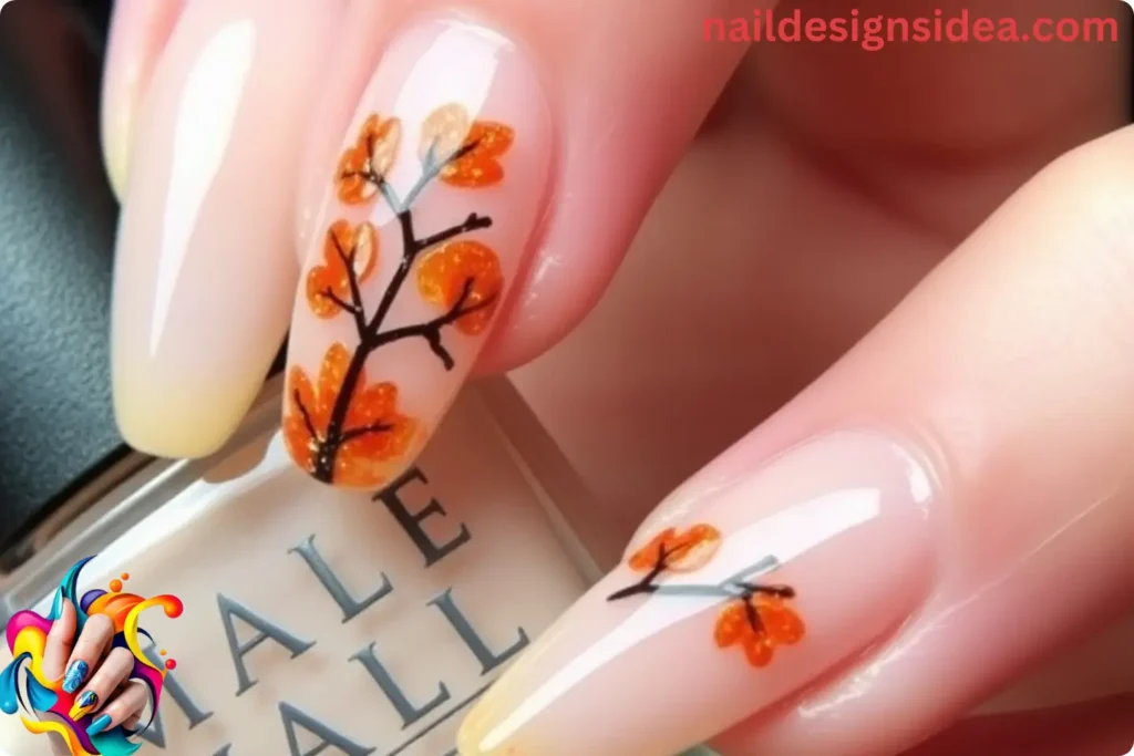 3D Maple Syrup Accents Nails