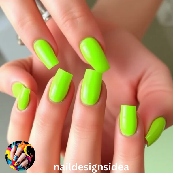 . Your nails will draw attention, whether you choose a full neon manicure or just use it as an accent color.