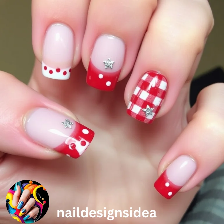 Christmas nails can be as festive and stylish as longer nails with suitable designs