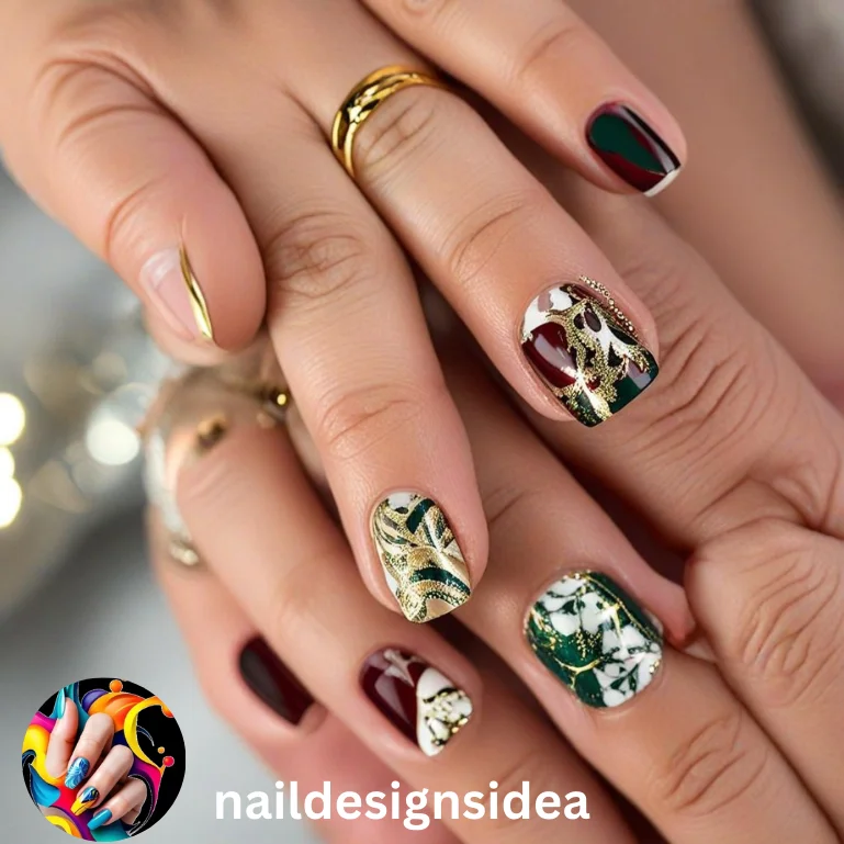 Festive Christmas Nails with Creative Nail Design Ideas for the Holiday Season