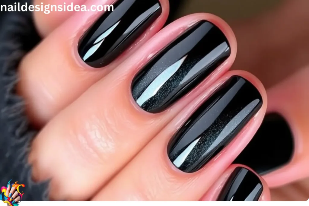 Dark Chrome Finish Nails