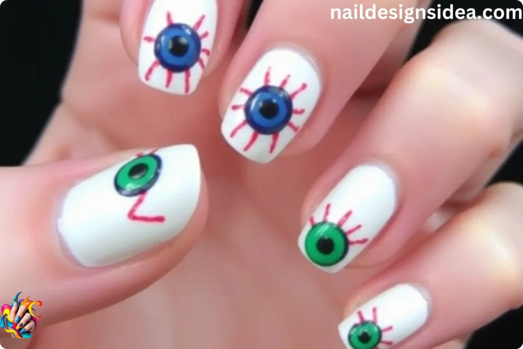 Eerie Eye for Last Minute Halloween Manicure Ideas