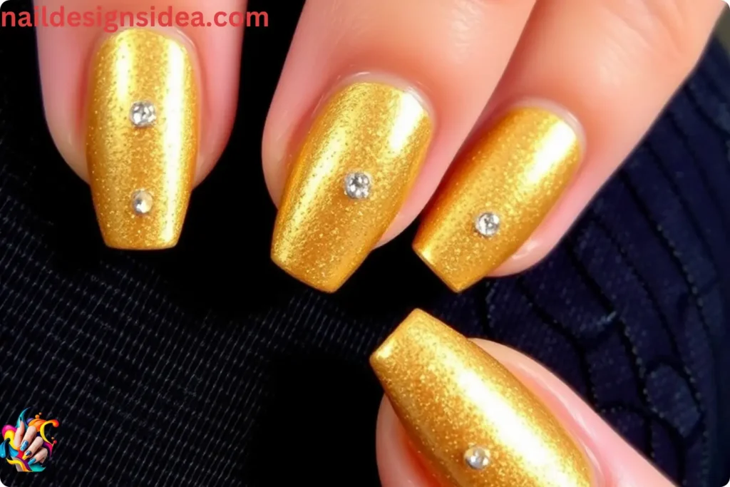 Gilded Glamour Diwali Nail Designs