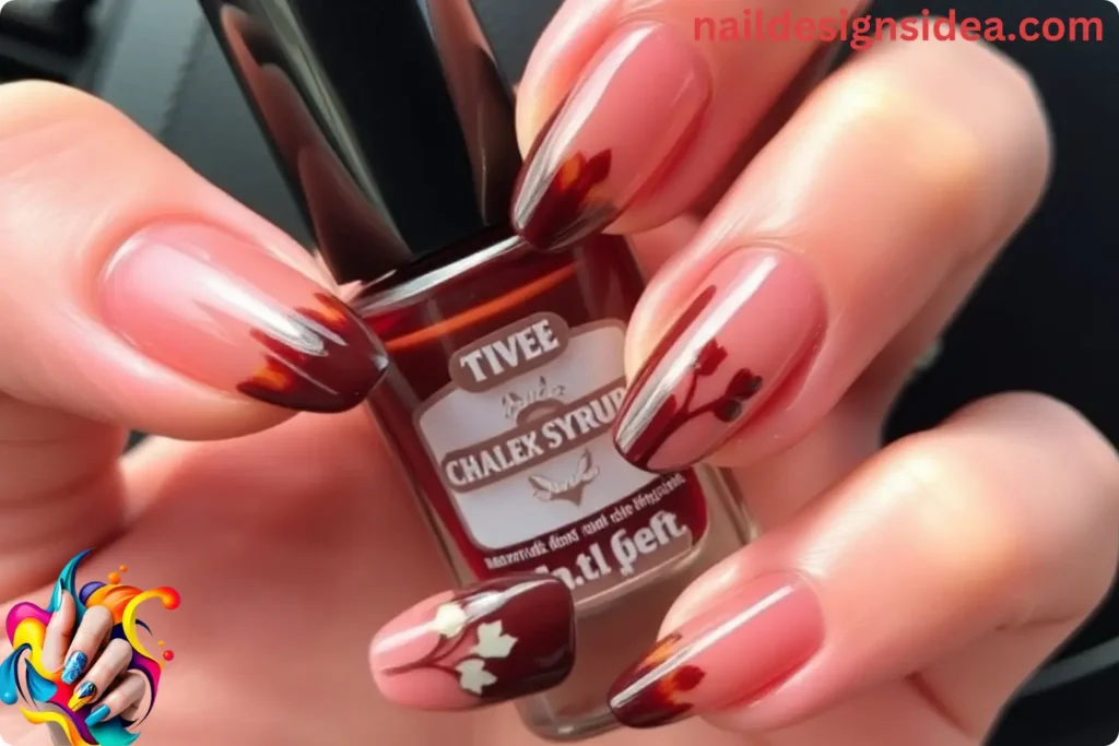 Hailey Bieber-Inspired Maple Syrup Nails Designs 2024