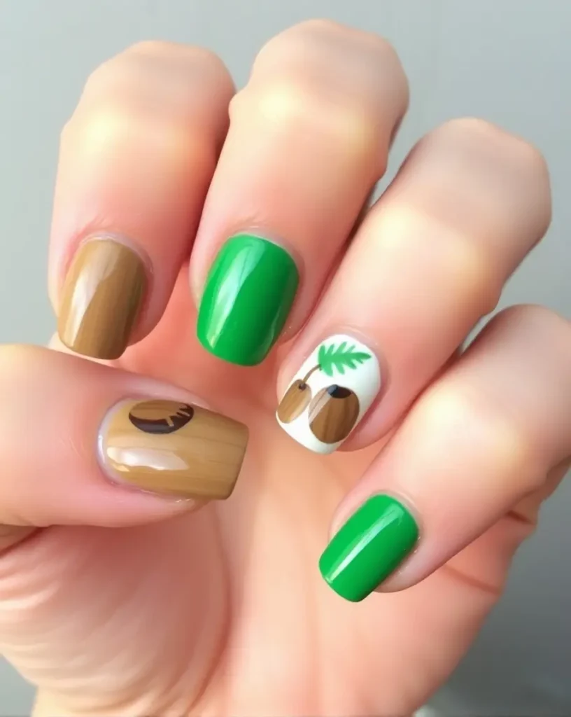 Hawaii Coconut Nail Art