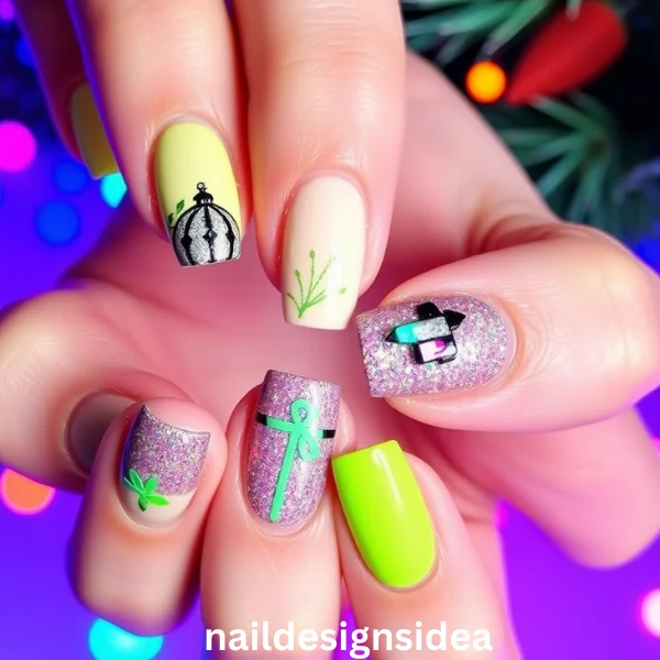 The holidays are perfect for showing off your vibrant color sense with manicures. 