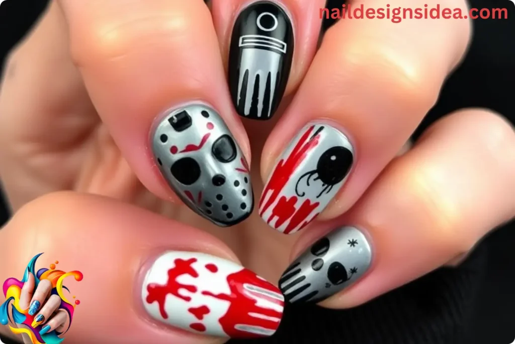 Jason Voorhees Theme Nail Set