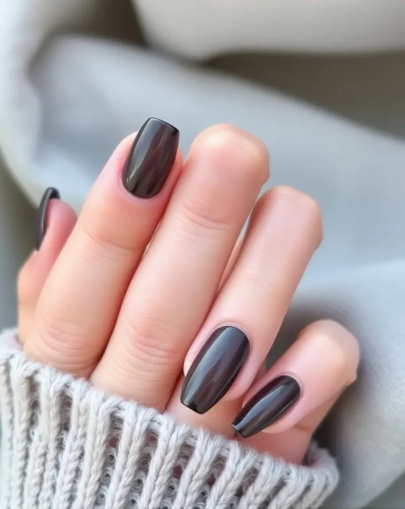 Smoky Quartz Dark Coquette Nail Ideas