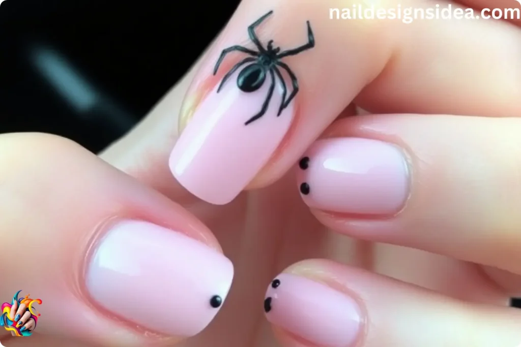 Spider Accent Nail for Manicure