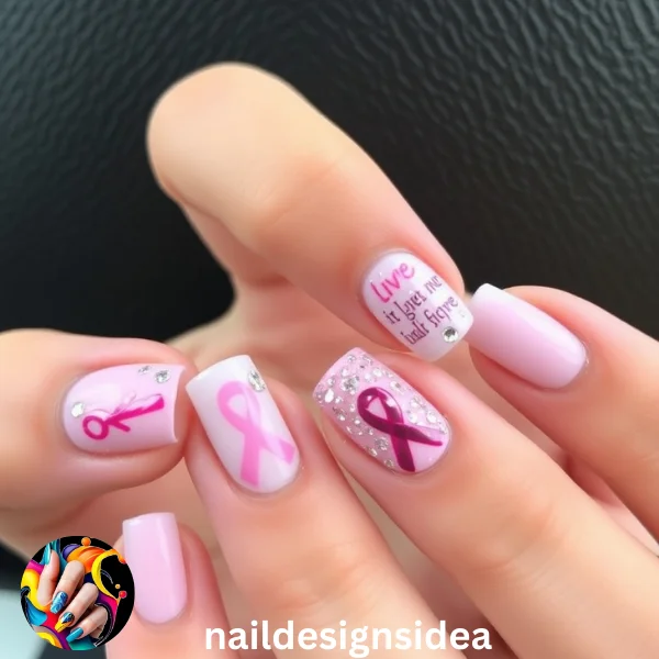 Breast cancer nail designs and pink ribbon manicures are becoming popular among women and advocates who want to make a bold statement and show solidarity with breast cancer survivors.