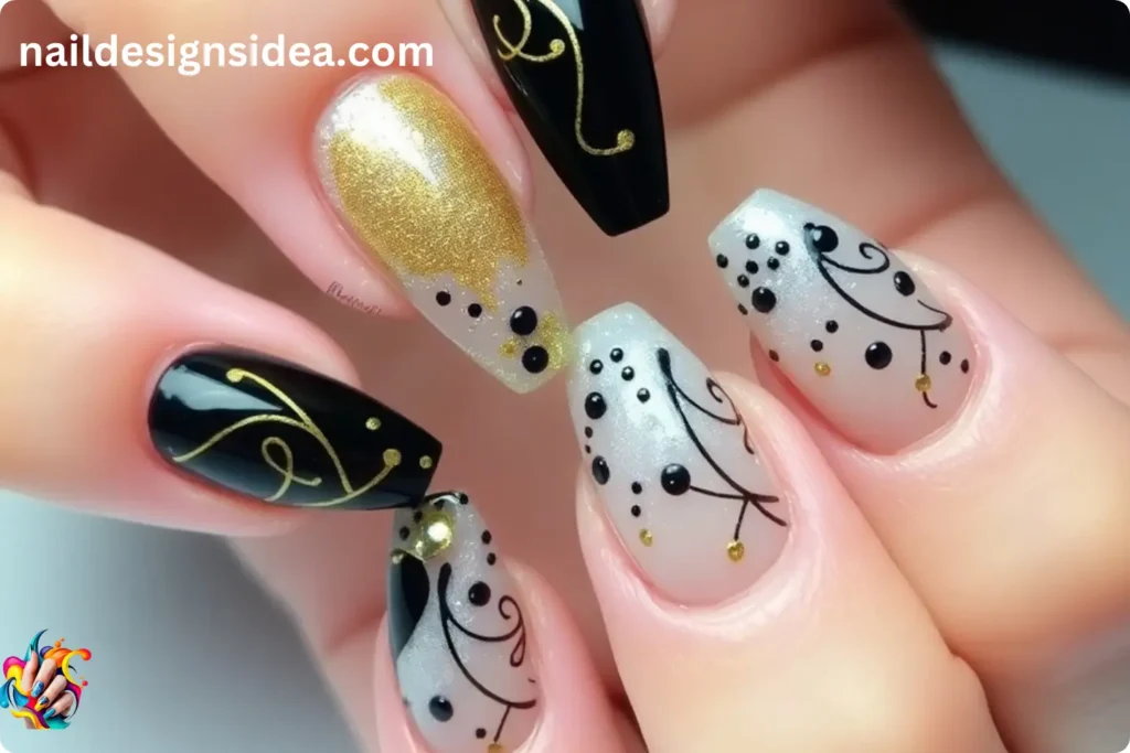 Abstract Acrylic Nail Designs