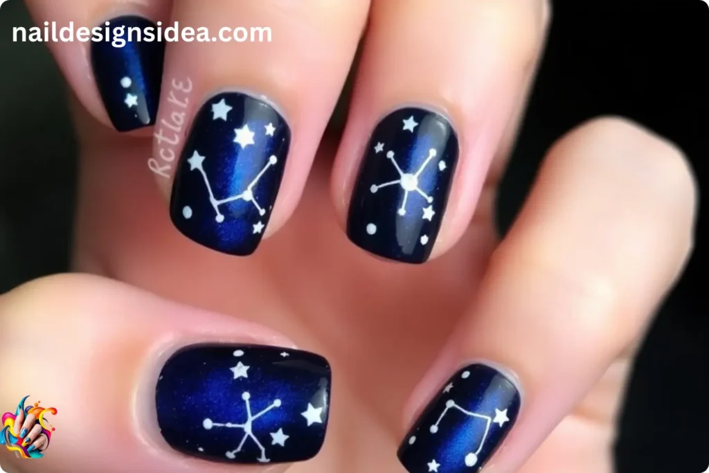 Archer Arrow Sagittarius Nail Designs 