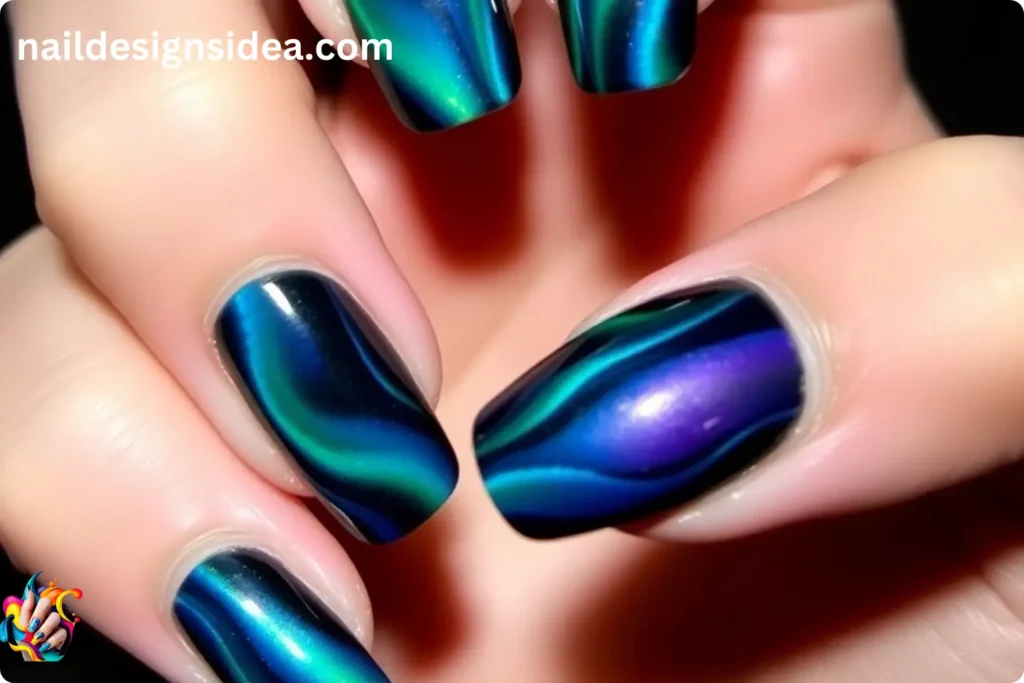 Aurora Borealis Nails