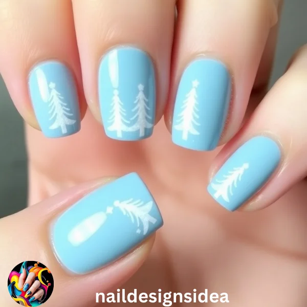 This design is playful and creative, perfect for spreading holiday cheer. It works well as an accent on one or two nails, keeping the overall look balanced and stylish.