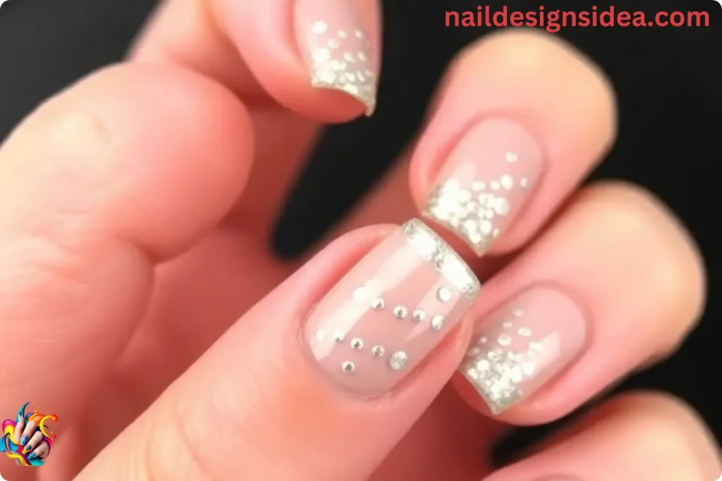 Champagne Bubbles Nails for New Year