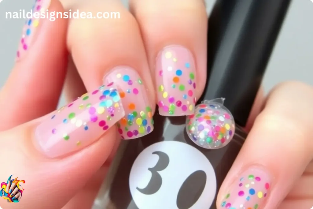 Confetti Balloon Nails