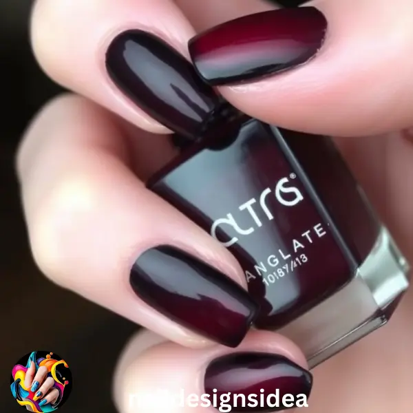 For a unique and moody look, try a burgundy to black ombre gradient