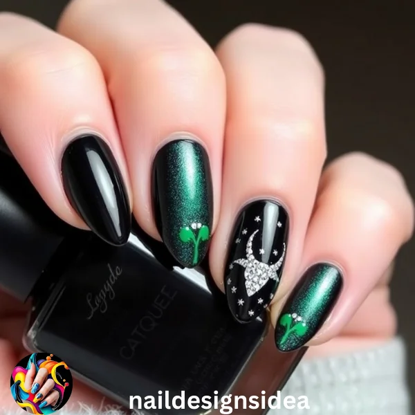 Dark Christmas Nail Designs for a Festive and Stylish Look