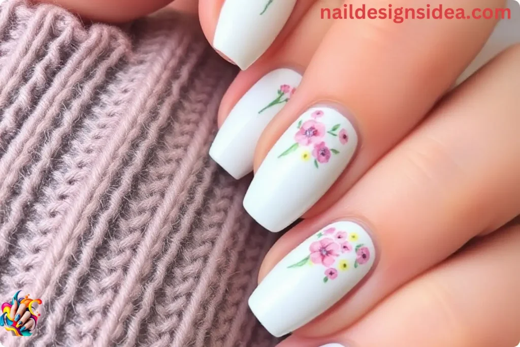 Floral Nail Art Inspired by Zendaya’s Bold Nail Designs