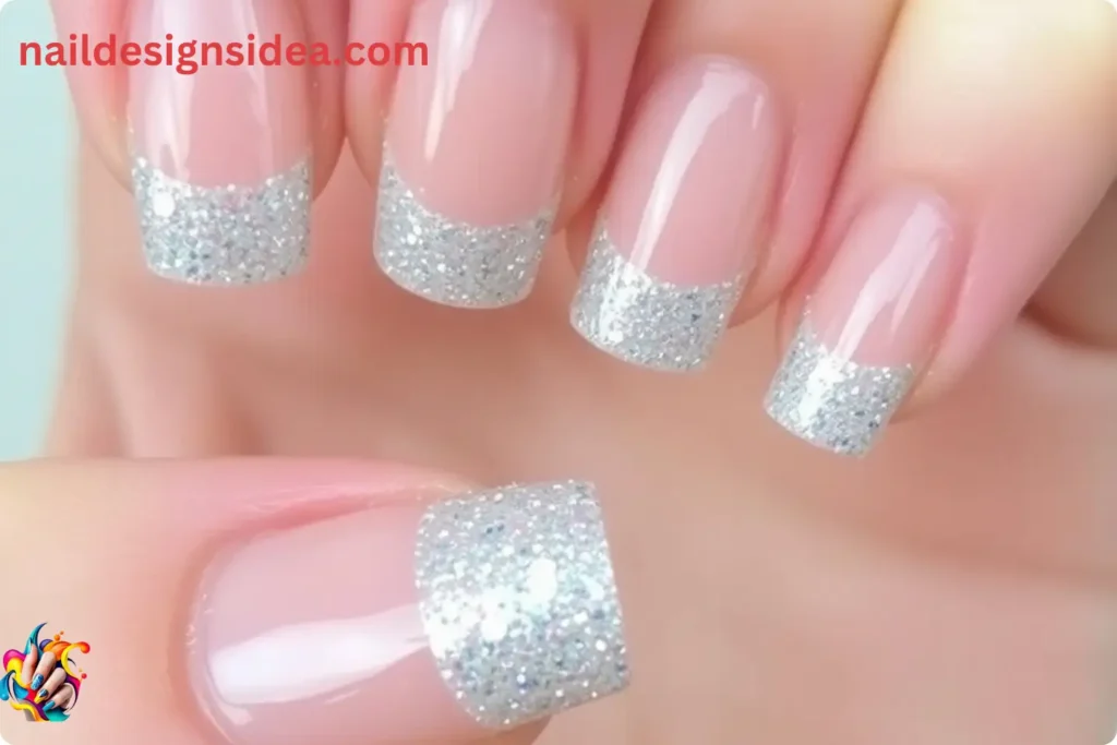 Glitter French Tips