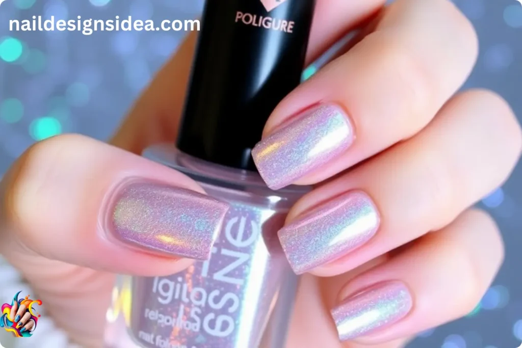 Holographic Nails for New Year’s Eve