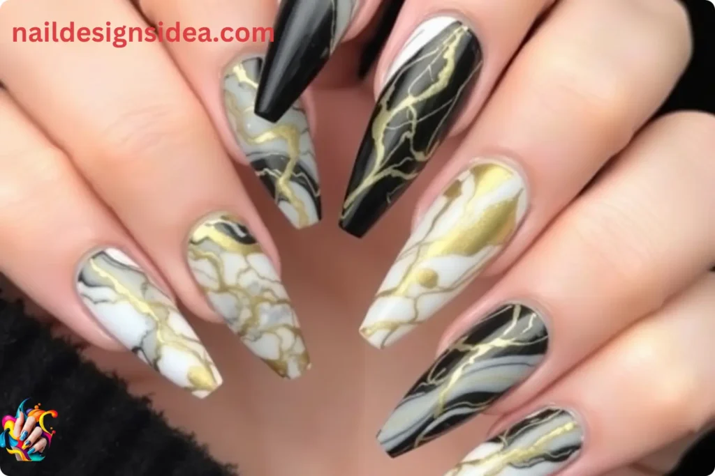 Marble Acrylic Nail Designs