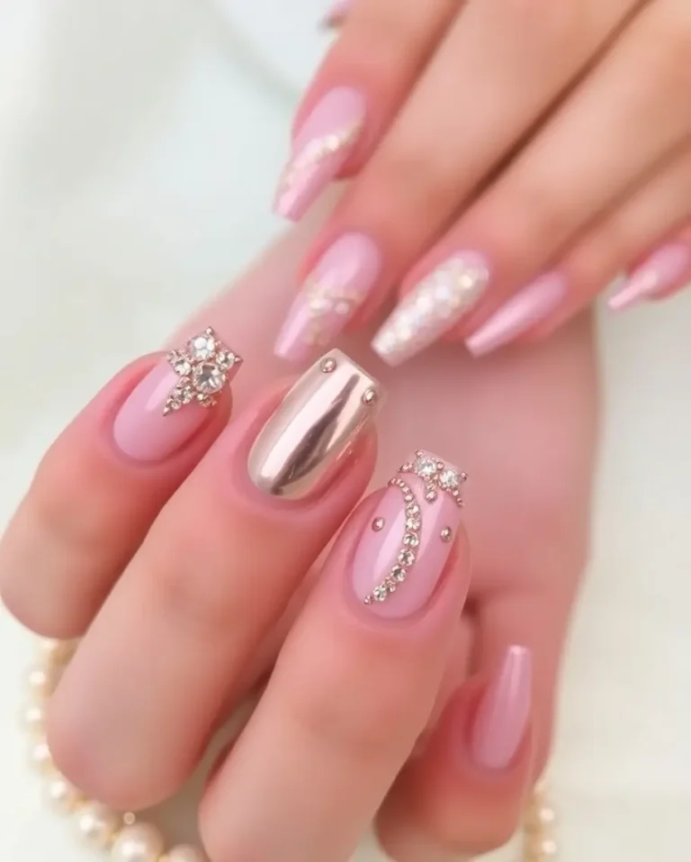 New Year Rose Gold Nails for 2025: Stunning Designs You’ll Love