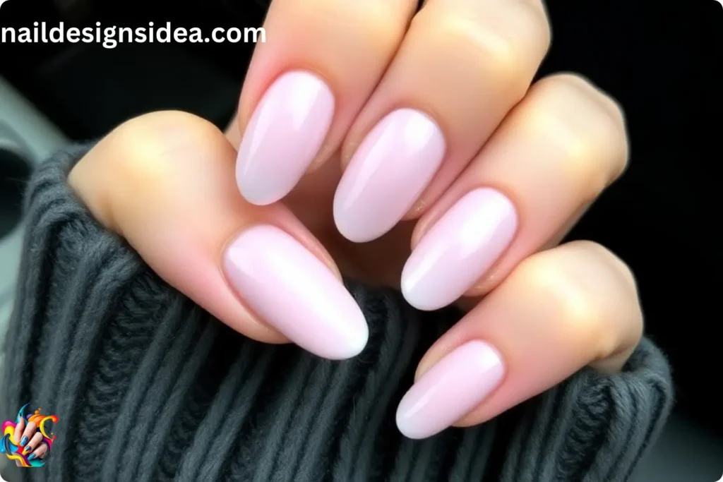 Pearl Pink Donut Nails