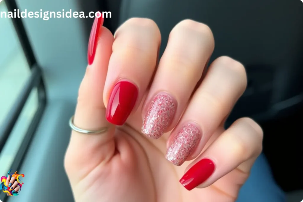 Red Velvet Donut Nails